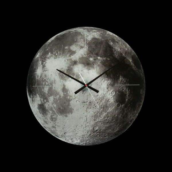 hình ảnh mẫu đồng hồ treo tường hình mặt trăng