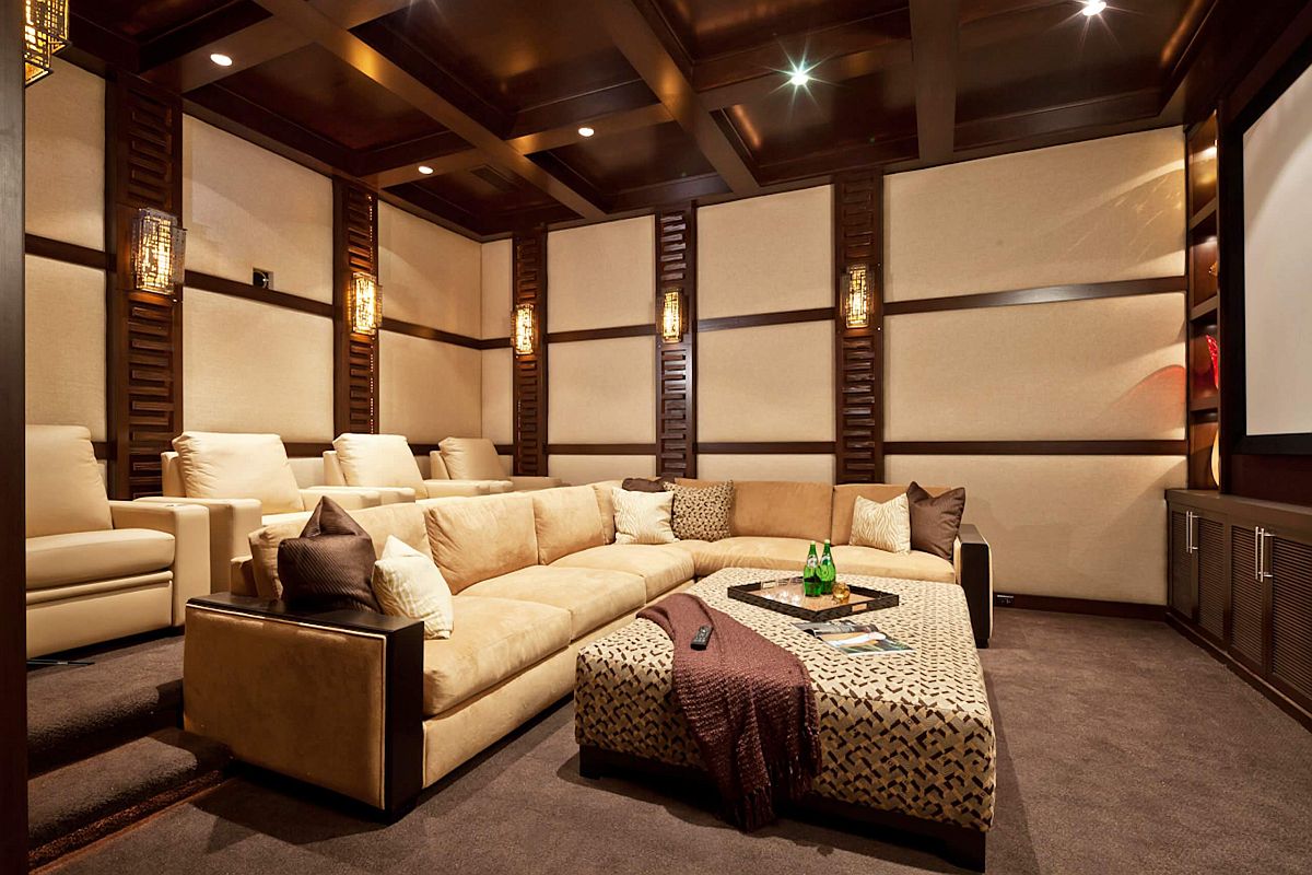 hình ảnh phòng khách màu be kết hợp nội thất gỗ