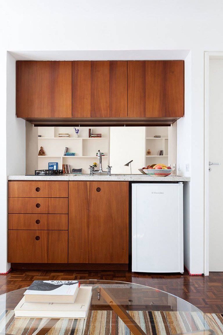 hình ảnh mẫu phòng bếp siêu nhỏ trong căn hộ studio