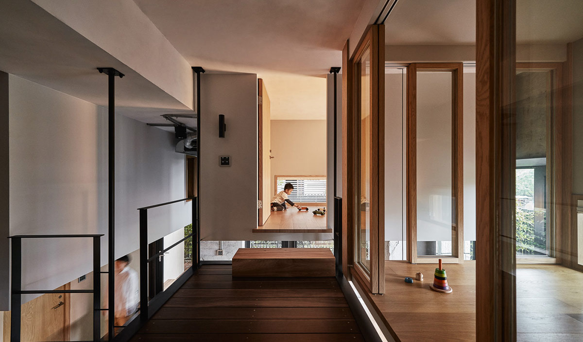 hình ảnh không gian phòng ngủ trong ngôi nhà Nhật độc đáo