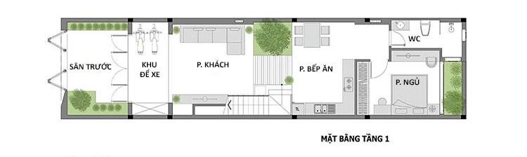 Mẫu thiết kế nhà 2 tầng 50m2 3 phòng ngủ hiện đại với bản vẽ chi tiết  T062022