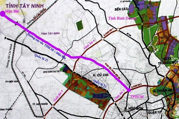 hình ảnh sơ đồ một số tuyến giao thông trọng điểm của TP.HCM