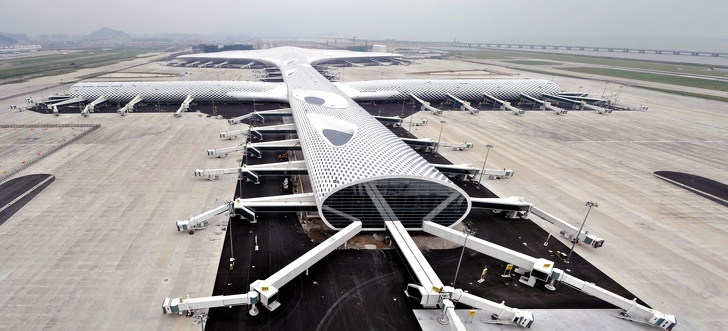 hình ảnh Sân bay quốc tế Bảo An (Thâm Quyến, Trung Quốc) nhìn từ trên cao