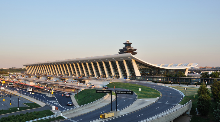 hình ảnh một góc sân bay quốc tế Washington Dulles