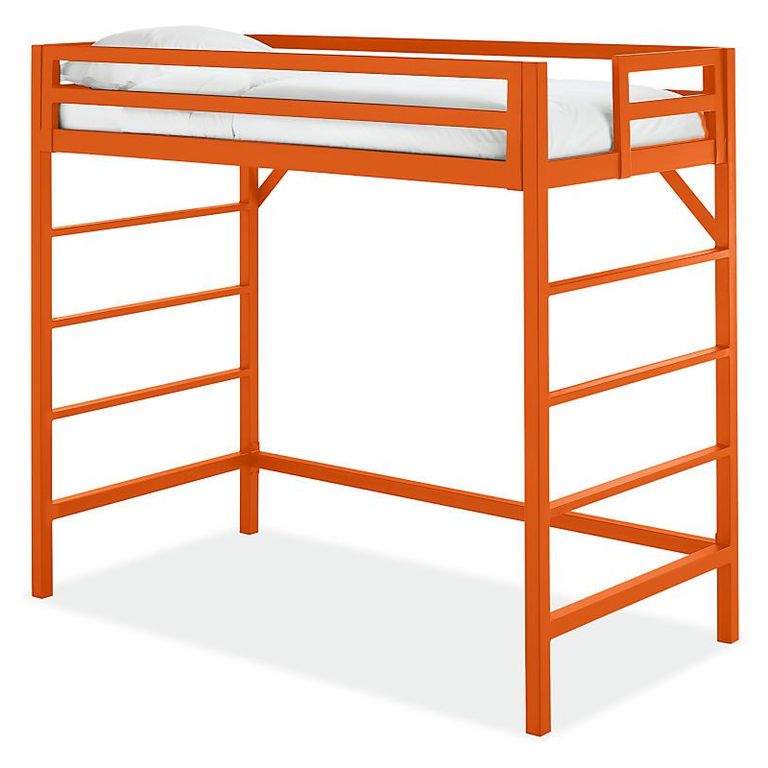 hình ảnh mẫu giường gác xép màu cam