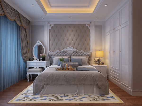 hình ảnh phòng ngủ master phong cách tân cổ điển
