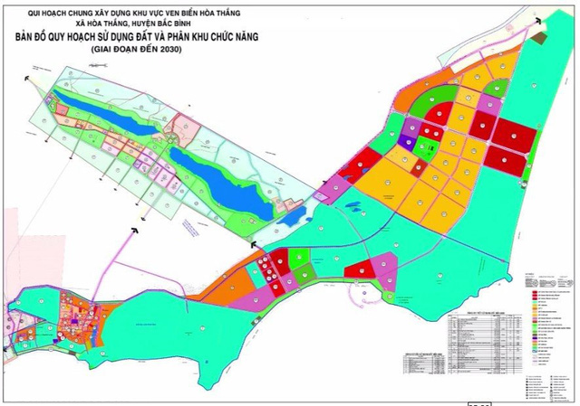 Bản đồ quy hoạch một dự án khu dân cư ven biển