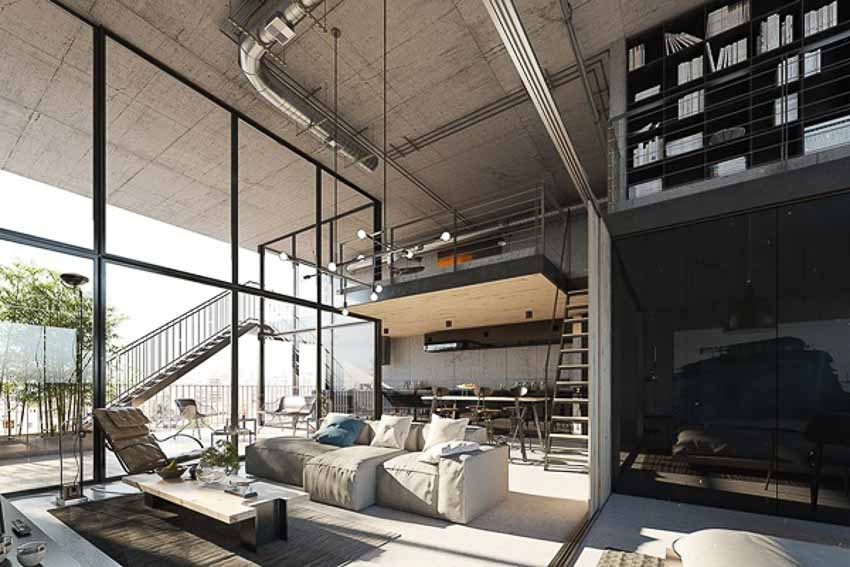 Tìm hiểu về phong cách Loft trong thiết kế nội thất