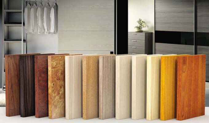 hình ảnh cận cảnh các mẫu gỗ MDF trong thiết kế nội thất nhà ở