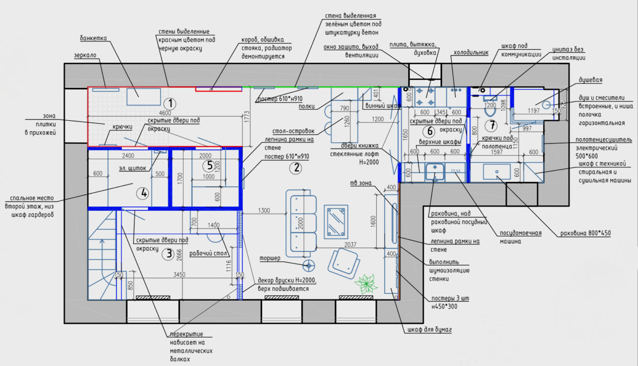 Bản vẽ thiết kế mặt bằng căn hộ 70m2