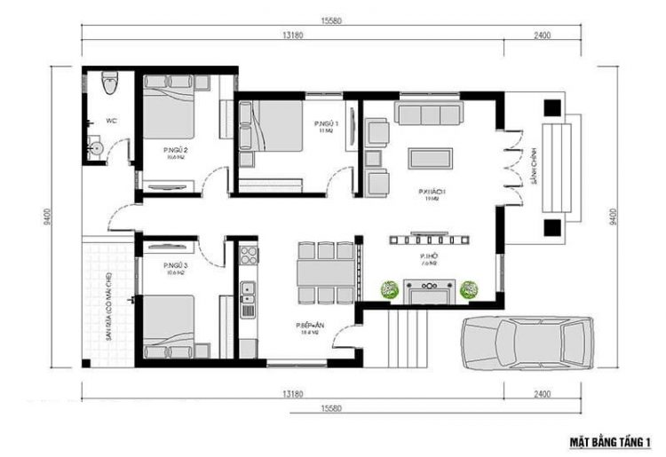 Mách bạn 100 nhà mái nhật 1 tầng 3 phòng ngủ mới nhất  Tin học Đông Hòa