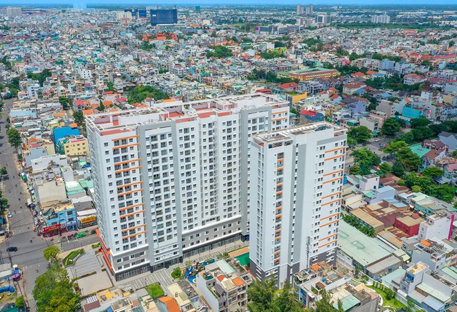 hình ảnh một góc TP.HCM nhìn từ trên cao nơi có gần 30.000 căn hộ chưa được cấp sổ hồng