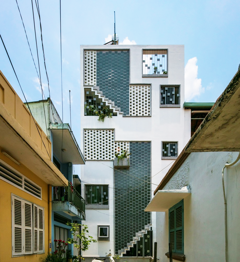 hình ảnh toàn cảnh mặt tiền nhà phố Sài Gòn