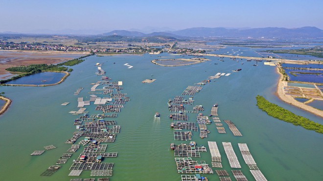 hình ảnh khu kinh tế ven biển Quảng Yên nhìn từ trên cao