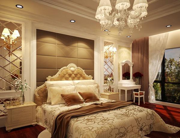 Phòng ngủ master mang đậm phong cách cổ điển, mang đến cho gia chủ không gian thư giãn thoải mái sau một ngày làm việc vất vả.