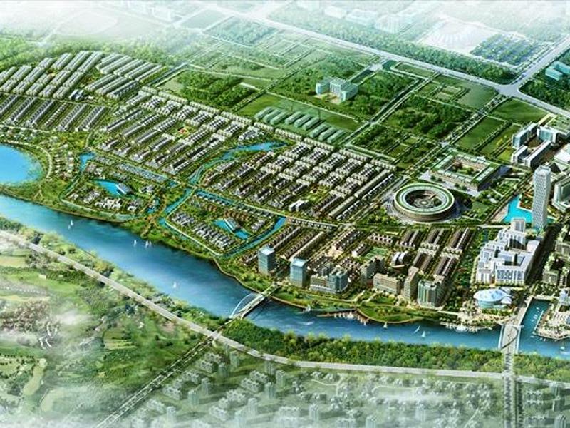hình ảnh phối cảnh tổng thể một dự án khu đô thị sinh thái ở Đà Nẵng