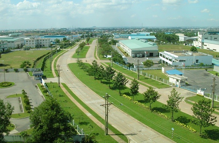 hình ảnh một góc Khu công nghiệp Amata tại tỉnh Đồng Nai.