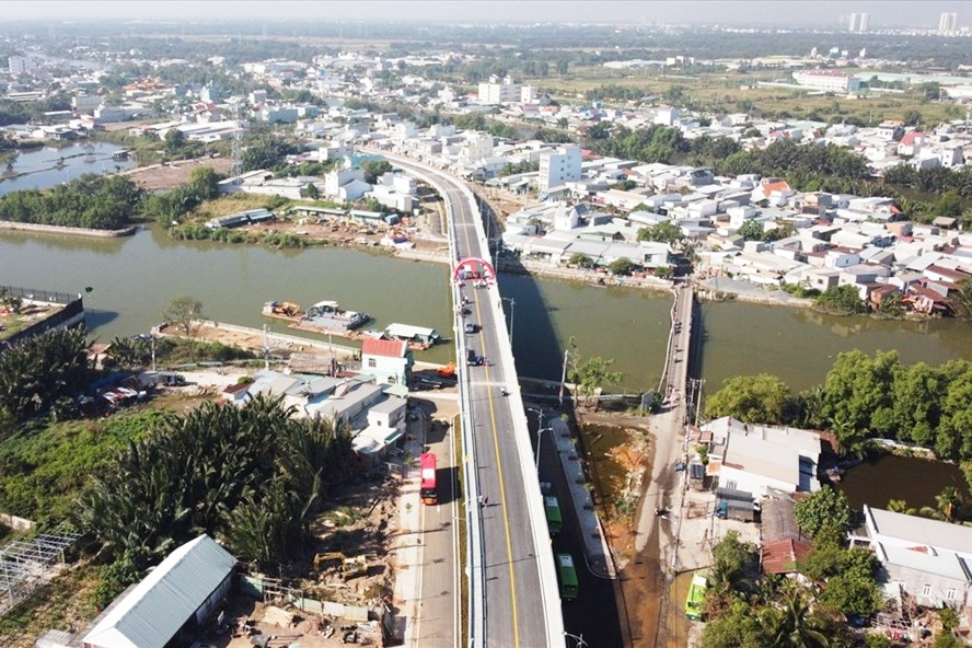 Cầu Phước Lộc mới, huyện Nhà Bè, TP.HCM