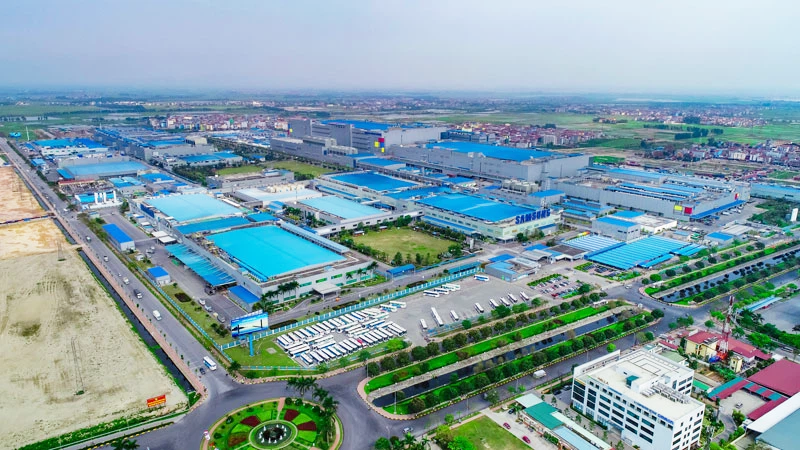 hình ảnh toàn cảnh khu công nghiệp Thuận Thành I ở Bắc Ninh