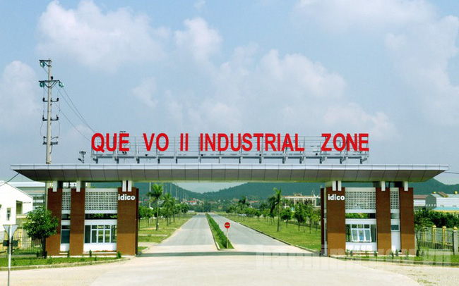phối cảnh cổng vào khu công nghiệp Quế Võ II, Bắc Ninh