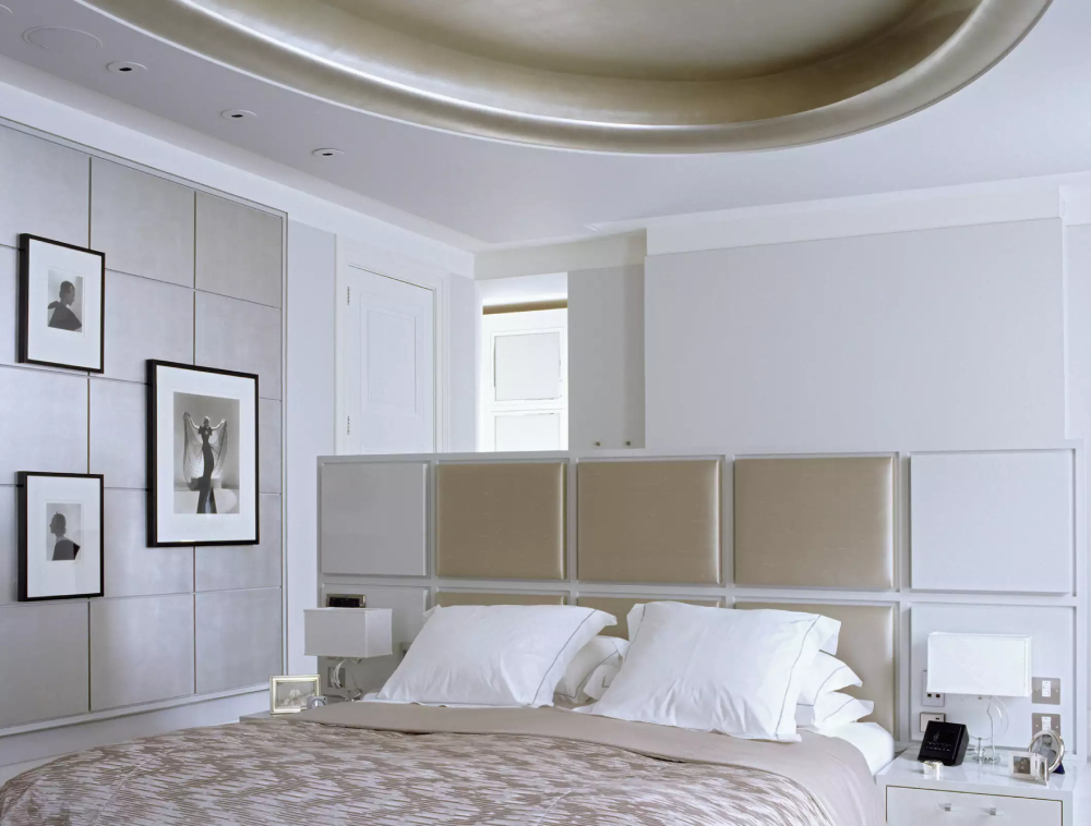 hình ảnh phòng ngủ màu trung tính, tranh treo tường