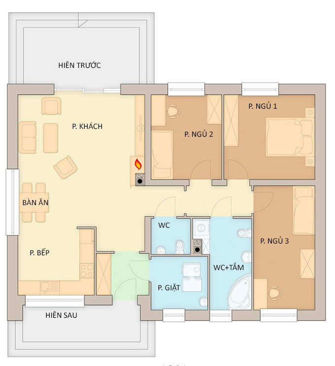 mẫu nhà vườn 300m2