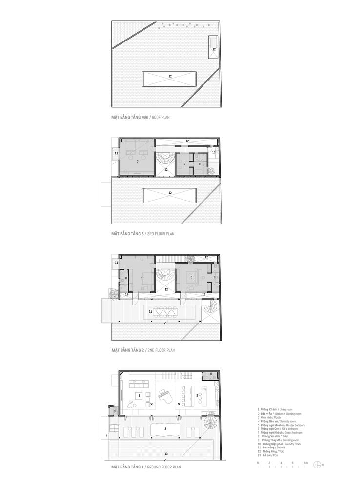 Bản vẽ thiết kế nhà 3 tầng