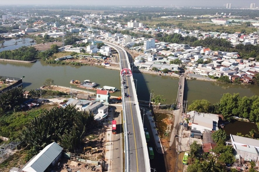 cầu Phước Lộc mới ở huyện Nhà Bè