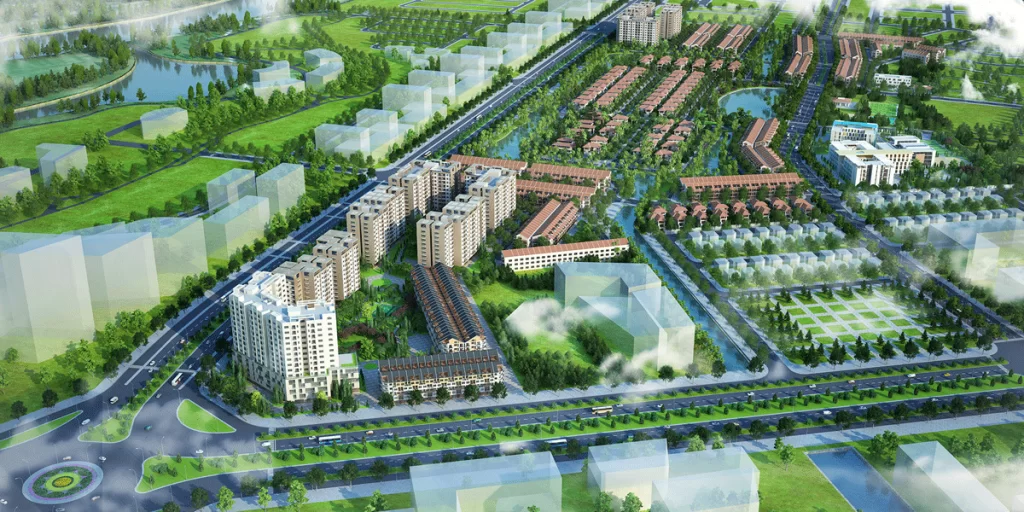hình ảnh phối cảnh tổng thể một dự án khu đô thị tại Thanh Hóa