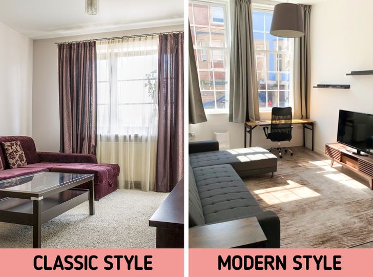 Tùy hình dáng cửa sổ, kích thước phòng và phong cách nội thất, bạn sẽ chọn được mẫu rèm cửa kiểu dài hay ngắn.