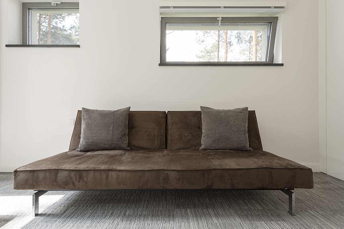 mẫu ghế sofa giường màu nâu