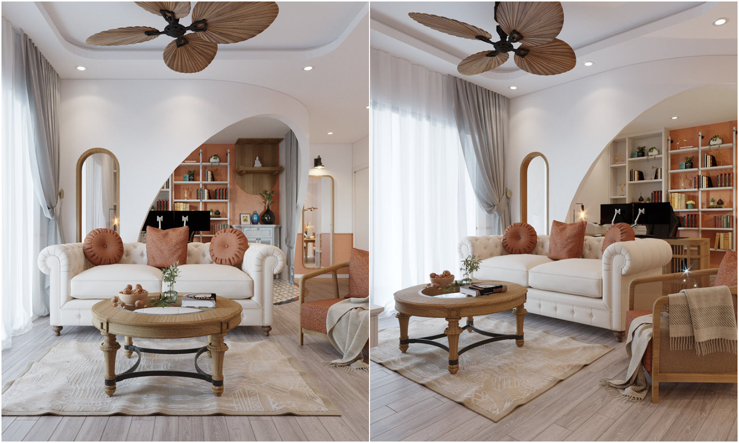 Sự kết hợp đỉnh cao giữa 4 phong cách thiết kế nội thất trong căn hộ 80m2