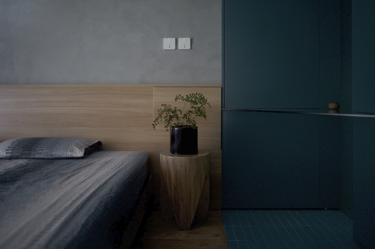 Phòng ngủ phong cách hiện đại, tối giản nhưng vẫn rất sang trọng.
