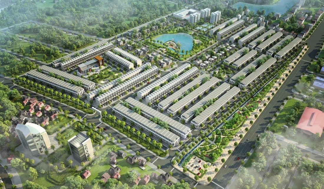Phối cảnh tổng thể dự án Khu đô thị Kosy Eden Bắc Giang