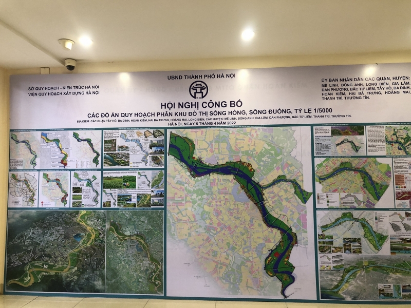 Hà Nội công bố đồ án quy hoạch phân khu đô thị sông Hồng, sông Đuống