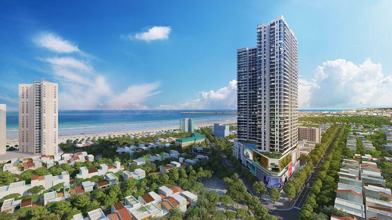 hình ảnh phối cảnh một dự án chung cư cao tầng ven biển Đà Nẵng