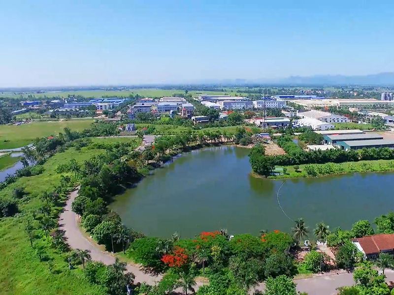 Khu công nghiệp Phú Nghĩa, huyện Chương Mỹ, TP. Hà Nội nhìn từ trên cao