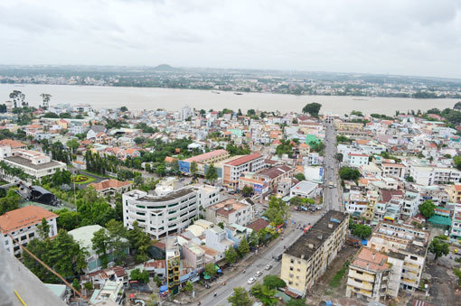 Một góc TP. Biên Hòa, tỉnh Đồng Nai từ trên cao