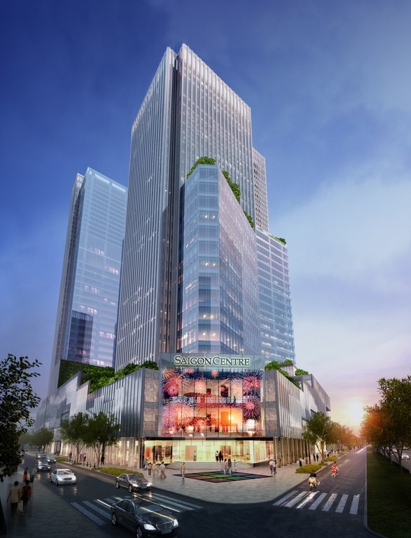 Tòa nhà Saigon Centre Tower 2 tọa lạc ở mặt đường Lê Lợi, phường Bến Nghé, quận 1, TP.HCM