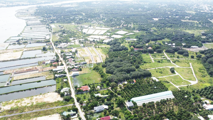 hình ảnh một góc huyện Cam Lâm, tỉnh Khánh Hòa nhìn từ trên cao