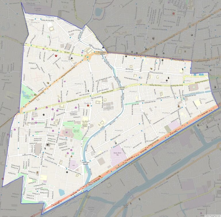 Bản đồ Quận 6 trên nền Open Street Map