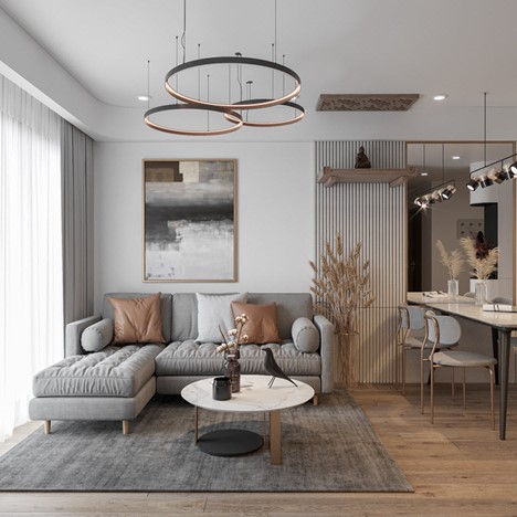 Phong cách hiện đại thường được gia chủ lựa chọn khi thiết kế nội thất căn hộ