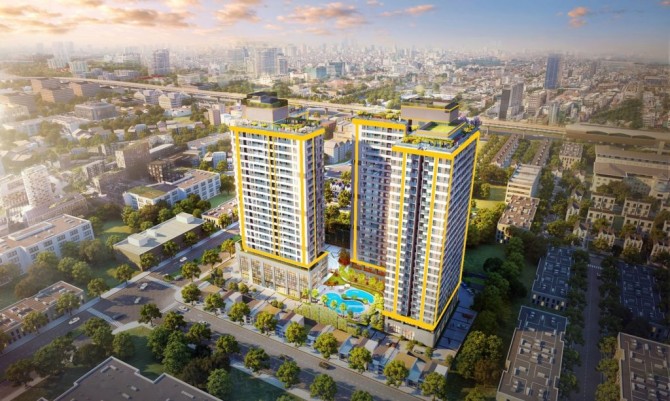 Phối cảnh tổng thể dự án căn hộ Võ Văn Kiệt Quận 8 - City Gate Towers
