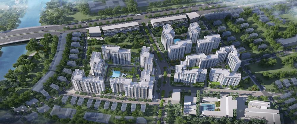 Phối cảnh tổng thể chung cư quận Bình Tân - Akari City 