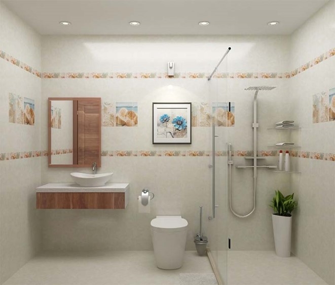 Phòng vệ sinh được phân tách 2 khu khô ướt thuận tiện trong sinh hoạt hàng ngày, đảm bảo không gian thông thoáng, sạch sẽ.