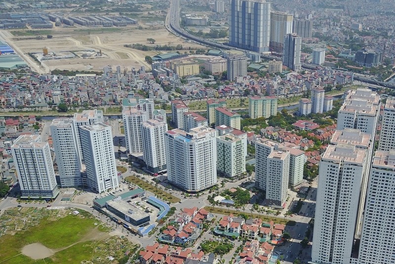 hình ảnh các toàn nhà chung cư cao tầng nhìn từ trên cao