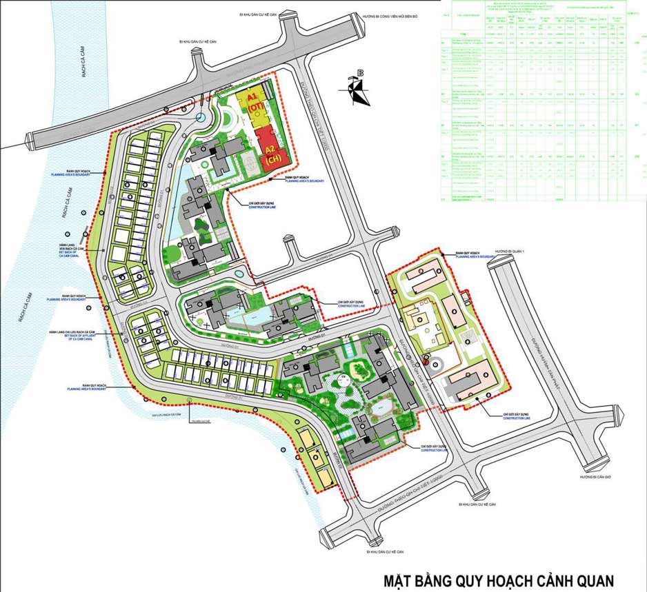 Mặt bằng quy hoạch cảnh quan dự án Sunshine City Sài Gòn 