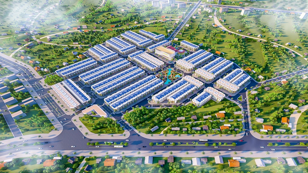 Phối cảnh một dự án bất động sản trên địa bàn huyện Nhơn Trạch, tỉnh Đồng Nai.