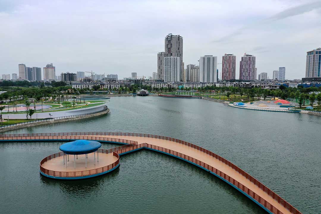 Khu đô thị Dương Nội với loạt dự án chung cư và biệt thự liền kề nằm trên 2 phường Dương Nội và La Khê, quận Hà Đông.