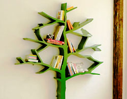 Giá sách hình cây cho phòng trẻ